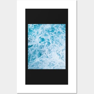 Blue Ocean Waves Posters and Art